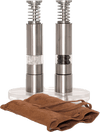 Travel Stainless Salt and Pepper Grinder Set
