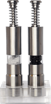 Spring Action Stainless Salt and Pepper Grinder Set