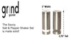 Savoy Stainless Salt and Pepper Shakers