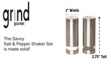 Savoy Stainless Salt and Pepper Shakers