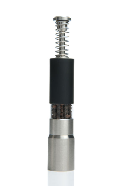 Spring Action Black Salt and Pepper Grinder Single Mill