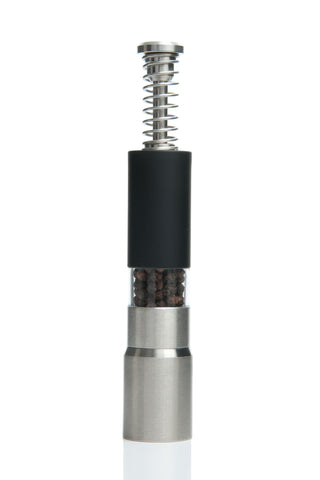 Spring Action Black Salt and Pepper Grinder Single Mill