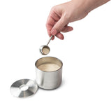 Spice Container With Built-In Spoon
