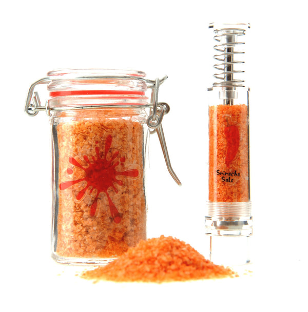 Sriracha Salt and Pump & Grind Grinder Set