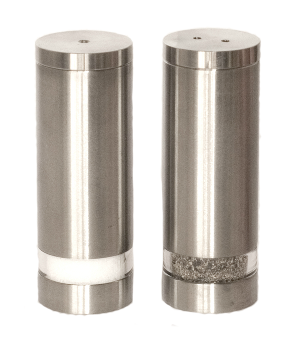 Savoy Stainless Salt and Pepper Shakers